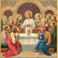 Lukisan Max Schmalzl The Last Supper Painting