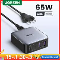 UGREEN 100W 65W GaN Charger Desktop Laptop Fast Charger 4 in 1 Adapter For iPhone 15 14 13 Pro Max Phone Charger Xiaomi Samsung