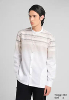 MANZONE - Kemeja Koko Lengan Panjang Pria Khalid Comfort Fit - White White XL