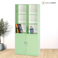 2.7尺兩門塑鋼書櫃 置物櫃 防水塑鋼家具【米朵Miduo】