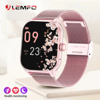 LEMFO Smart Watch 2024 Bluetooth Call Music Smart Watches For Men 2.01" Full Touch Dial Fitness Trac