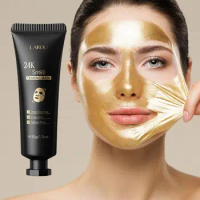 LAIKOU 24K Gold Peeling Face Mask Firming Brightening Facial Skin Blackhead Removal Off Care Mask Products Tear H0K2