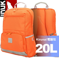 【INUK 加拿大 20L Kirunal圖騰電腦雙肩包《烈焰橘》】IKB12916127043/後背包/背包