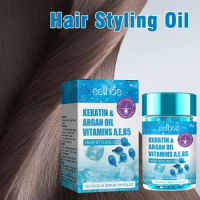 Hair Serum For Frizzy &amp; Damaged Hair Anti Frizz Hair Serum Oil Leave-in Hair Serum Capsules Keratin Hair Treatment Hair Care