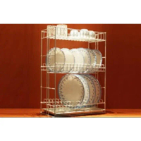 RAK PIRING & GELAS 80CM STAINLESS