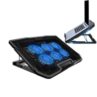 Laptop Cooling Pad Laptop Stand 6 Fans Computer Cooling Fan Game Laptop Cooler Notebook Game Fan Stable Stand Cooling Pad Laptop