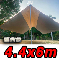 4x6 Large Tarps Heavy Duty Waterproof Tarp Large 4x5 Awning Sunshade Tent Outdoor Camping Oversized 4x6 Tarp Tent 210D Oxford