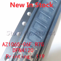 10PCS/LOT AZ1065-06F.R7G AZ1065-06F AZ1065 (Printing: 119) DFN4120 SMD TVS TVS Diode In Stock NEW original IC