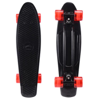 Funshion classic penny skate board PP fiberglass deck with transparent wheels