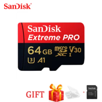 Extreme Pro SanDisk 256G 128G 64GB 32GBmicroSDHC SDXC UHS-I Memory Card micro SD Card TF Card 170MB/s Class10 U3 With SD Adapter