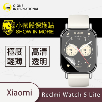 O-one小螢膜 Redmi紅米 Watch 5 Lite 手錶保護貼 (兩入) 犀牛皮防護膜 抗衝擊自動修復
