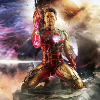 Marvel Avengers Endgame Hot toys 1/6 Glowing Statue Mk85 Iron Man Action Figure In Stock Anime Action Collection Toys Model Gift