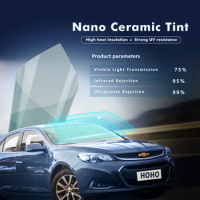 1X3m Nano Ceramic Film Heat Insulation Car Foils Windshield Front Window Tint Privacy Side Rear Explosion Proof Glass Skin