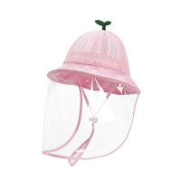 【Baby 童衣】任選 小草透氣漁夫帽贈透明防疫面罩 防疫帽88749(粉色)