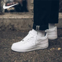 Original Fashion Classic Nike AIR FORCE 1 AF1 Men's Skateboard Shoes Outdoor Sports Shoes Breathable