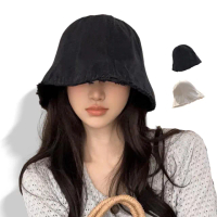 【ZOII 佐壹】毛邊波浪漁夫帽(漁夫帽 桶帽 穿搭 配件 平頂帽 遮陽帽 #101128)