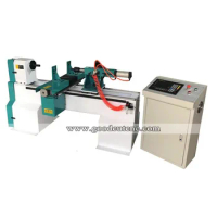 Double Cutter Cnc Wood Lathe Machine for Vase Hanger Cone Sphere