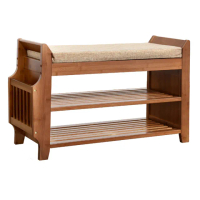 【源森家居】簡約楠竹可坐式換鞋凳 80CM(入門儲物鞋櫃/穿鞋椅櫃/收納鞋凳/軟包凳/穿鞋凳/收納凳)
