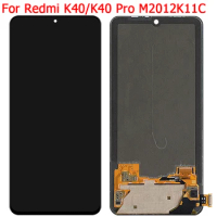6.67" Original For Xiaomi Redmi K40 Pro Display LCD Screen With Frame Redmi K40 M2012K11AC LCD Touch Screen Display Parts