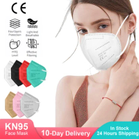 Health Protective KN95 face mask 5 layer filter dust port mascarillas FFP2 Nonwoven health Protective N95 mask Reusable Face