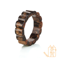 【Woogie武吉珠寶】精品天然黑珊瑚手排(金絲海柳18-19mm)