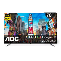 AOC 70型 4K QLED Google TV 智慧顯示器 70U8040
