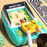 兒童賽車闖關大冒險游戲機電動音效模擬駕駛兒童方向盤玩具男孩禮