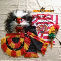satu set setelan reog anak/paket murah/satu set kaos reog+ganong anak/baju reog anak