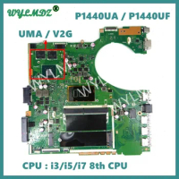 P1440UF Mainboard For Asus PRO P1440 P1440UA P1440UF P1440UB P1440U Laptop Motherboard w/ i3/i5/i7 8th CPU