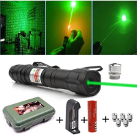 8000m green laser sight red laser 009 pointer high power equipment adjustable focus laser laser head 18650 battery combination