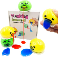 4-Pack Vomiting Puking Egg Stress Balls Fidget Toys Slime Ball |   8-Pack Slime Squeeze Prank Sensor