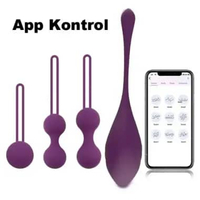 Vibrating Kegel Ball Exerciser Pelvic Floor Muscle Safe Silicone Shrink Balls Manual purple+getar pu