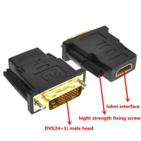DVI 24+1 Male to HDMI Female Adapter Converter Gold Plated DVI 24+1 to HDMI Converter 1080P for PC PS3 Projector HDTV