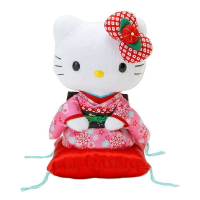 大賀屋 hello kitty 玩偶 娃娃 擺飾 坐姿 和服 KT 凱蒂貓 三麗鷗 日貨 正版 授權 J00010258