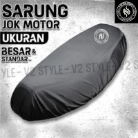 SARUNG JOK MOTOR COVER PELINDUNG JOK ANTI AIR COVER JOK MOTOR HITAM POLOS ORIGINAL MOSCOW UNIVERSAL 