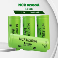 18500 100% Original 2040mah 3.7V NCR18500A 3.6V Battery Lithium ion Battery for Toy Torch Flashlight ect For Panasonic Small fan