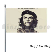 Che Guevara As El Comandante Of Cuba Outdoor Decor Flag Car Flag Che Che Guevara Revolution Communism Cuba Communist