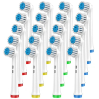 Electric Toothbrush Replacement Heads Compatible with Braun Oral B Soft Bristles for Pro Sensitive Gum Care Brush Head Refills