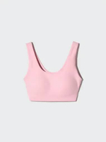 UNIQLO Sport Bra Tanpa Kawat Aktif wanita Active Wireless Bra PINK L