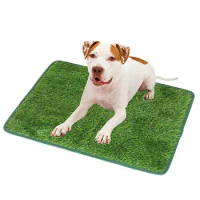Pet Pee Mat Absorbent Fake Grass Pee Pads for Dogs Dog Training Pad Reusable Dog Pee Grass Ground Protection perros Supplies