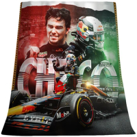 F1 Perez Grand Prix Mexican Racing Drivers Motorsport Aesthetics Poster Soft Cozy Flannel Blanket