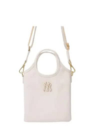 MLB Monogram Tote Bag NY Yankees Cream