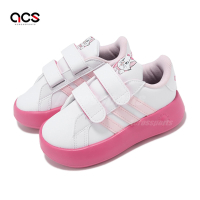 adidas X Disney Marie 休閒鞋 Grand Court 2.0 小童鞋 白 粉 聯名 瑪麗貓 ID8015