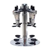 Creative Wine Rack 4 Bottle Rotated Mounted Bar Pouring Liquor Liquor Dispenser Wine Theroom Rack Frame Holder Wine Glass Holder