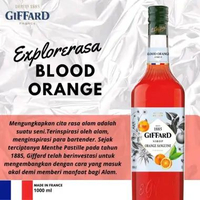 Giffard syrup mix all varian 1L france Blood orange