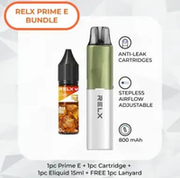 RELX Prime E Bundling Liquid 15ml (Garansi Resmi id) Sage Green bundling 15ml