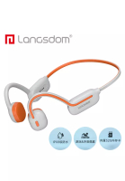 Langsdom BE02 Bone 無線運動耳骨傳導藍牙耳機 - 橙