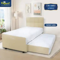 Elephant Springbed 2 In 1 Emily Latex Spring 100x200 Latte