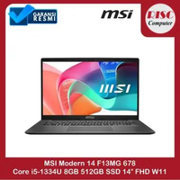 MSI Modern 14 F13MG 678 Laptop Core i5-1334U 8GB 512GB SSD 14″ FHD W11