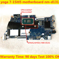 NM-D131 For Lenovo ideapad Yoga 7-14ITL5 Yoga 7-15ITL5 laptop motherboard with I5 1135G7 I7 1165G7 CPU 8G16G RAM 100